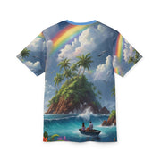 Tropical Romance Beach Tee – Summer Couple Shirt