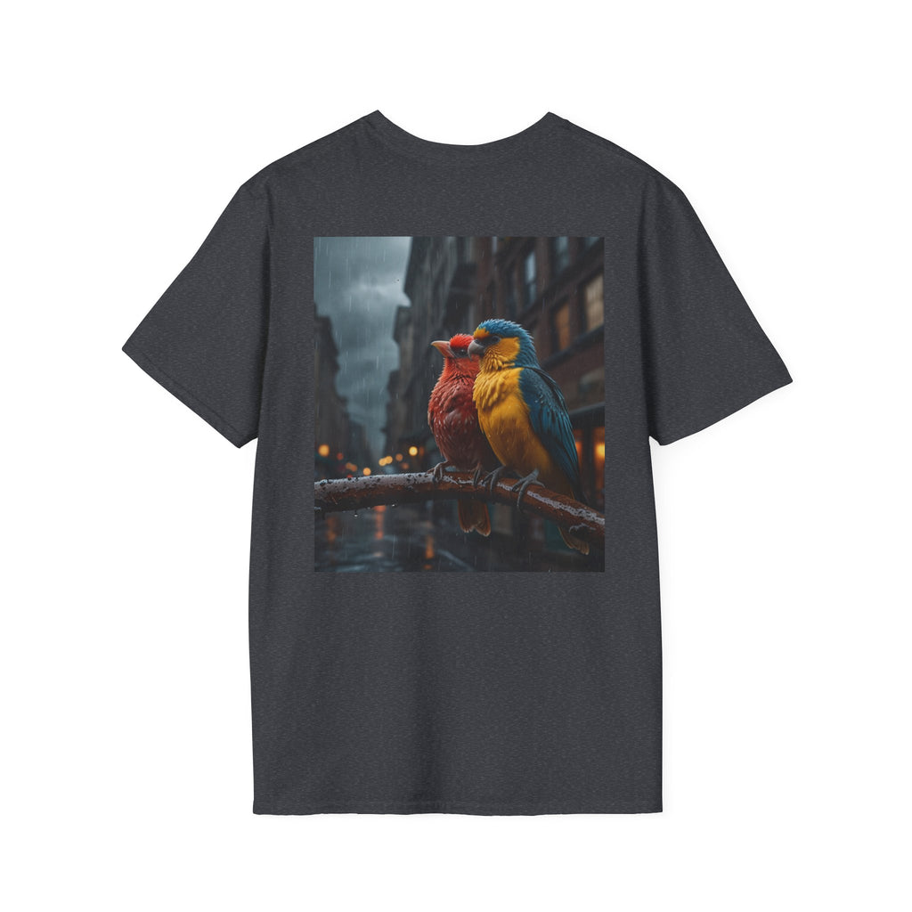Colorful Parrot Love Tee – Nature Summer Shirt