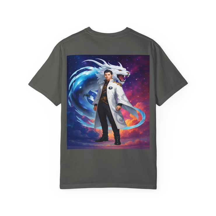 Fantasy-Themed Garment-Dyed Tee – Majestic Creature Shirt