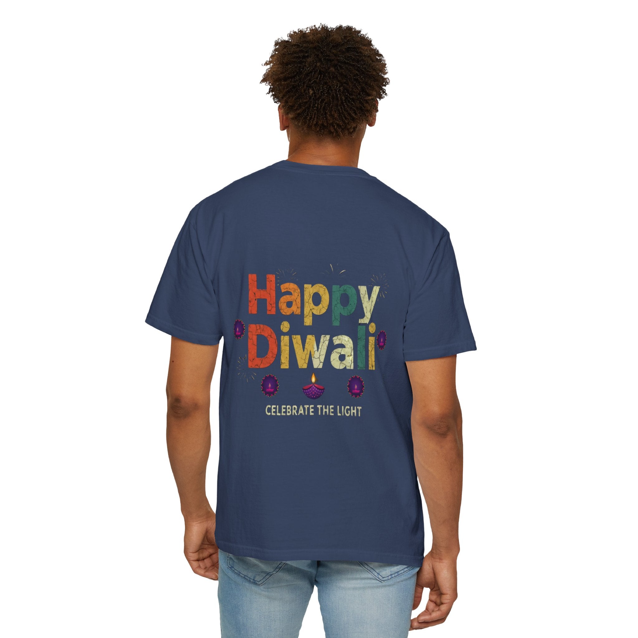Diwali Celebration T-Shirt | Happy Diwali Unisex Garment-Dyed Tee | Festival Apparel Gift