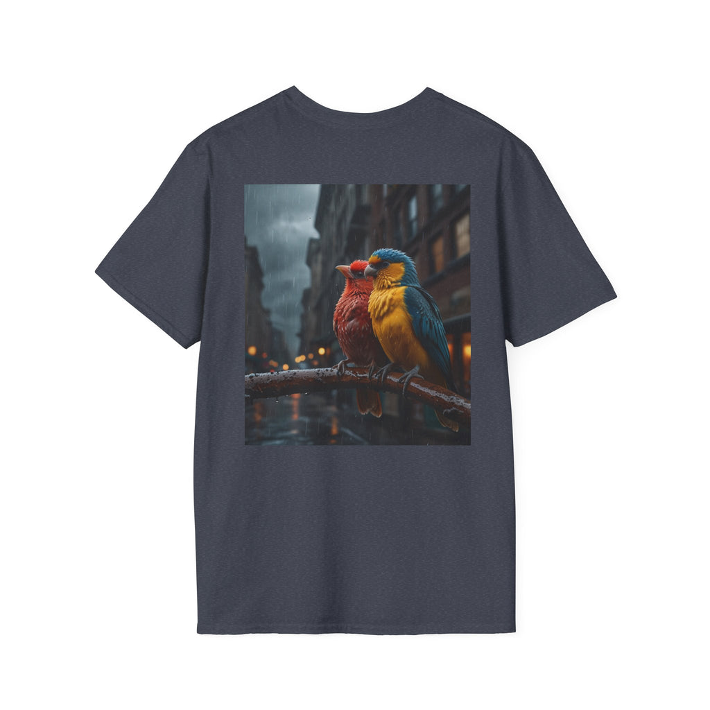 Colorful Parrot Love Tee – Nature Summer Shirt