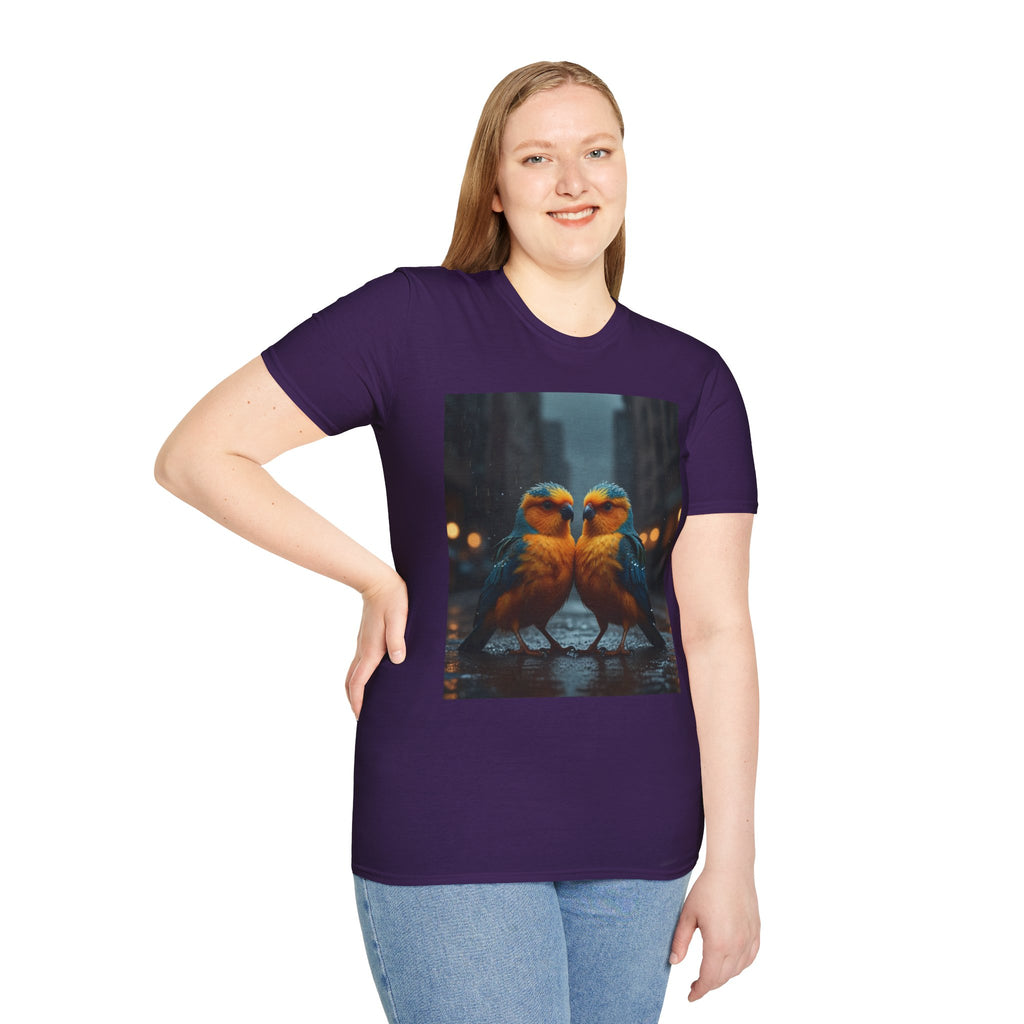 Colorful Parrot Love Tee – Nature Summer Shirt