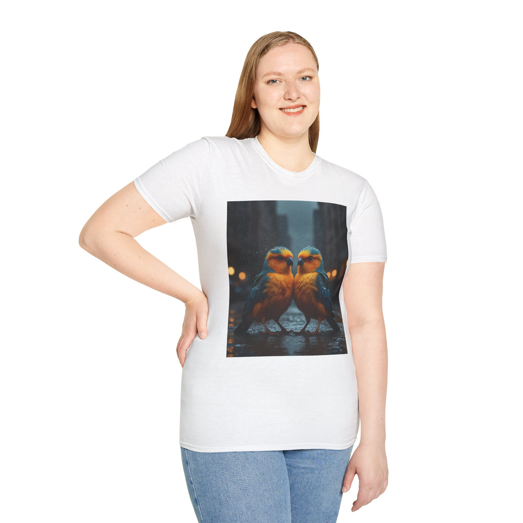 Colorful Parrot Love Tee – Nature Summer Shirt