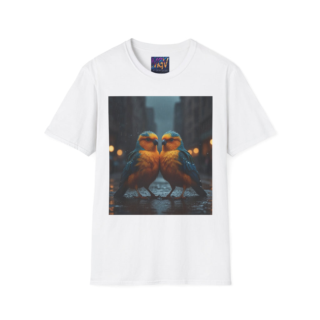 Colorful Parrot Love Tee – Nature Summer Shirt