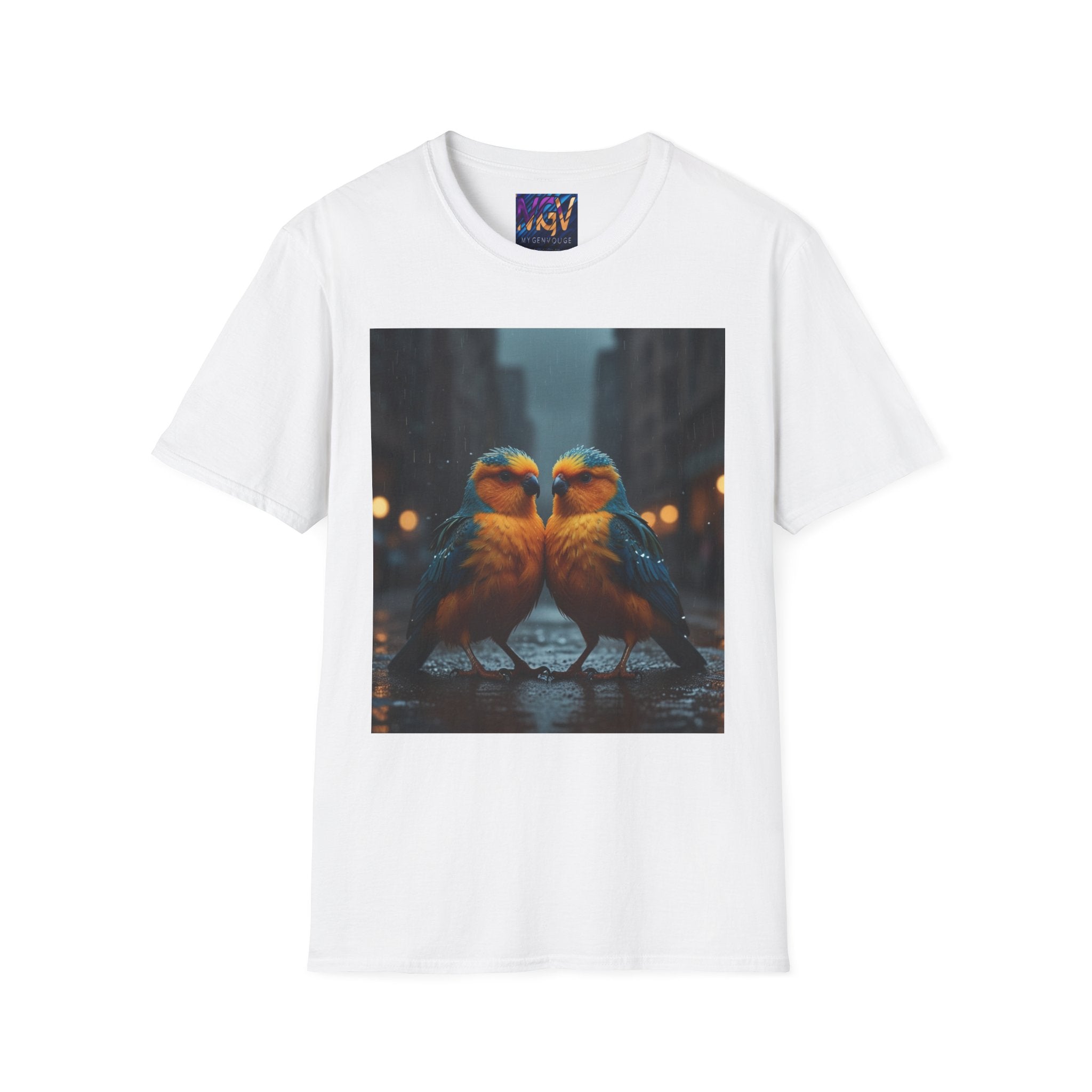 Colorful Parrot Love Tee – Nature Summer Shirt