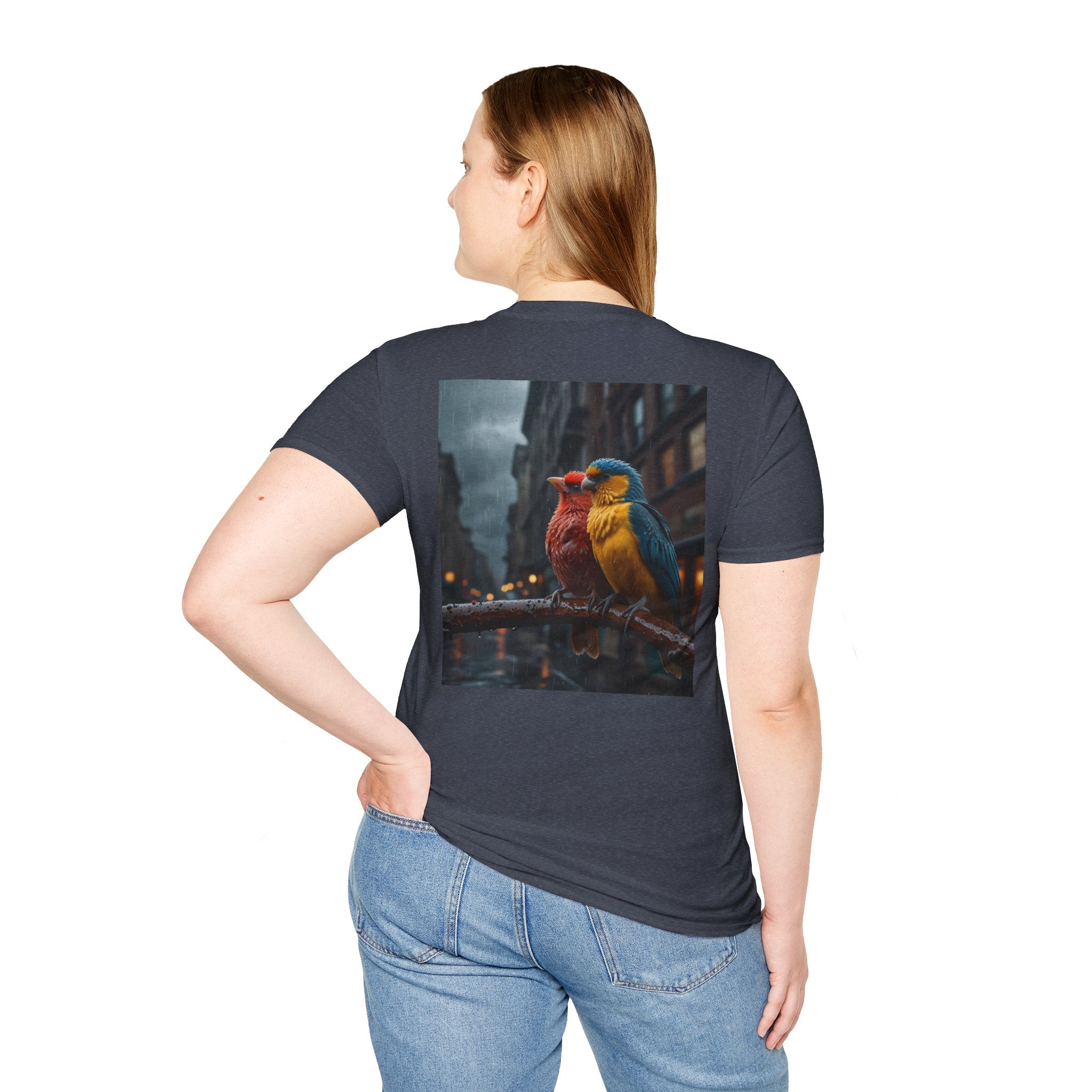 Colorful Parrot Love Tee – Nature Summer Shirt