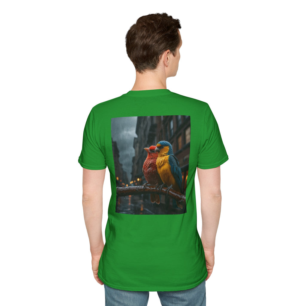 Colorful Parrot Love Tee – Nature Summer Shirt