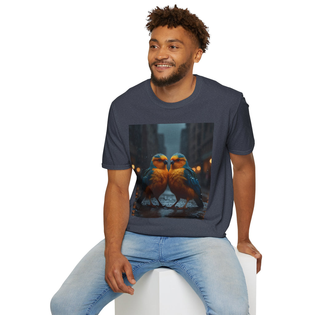 Colorful Parrot Love Tee – Nature Summer Shirt
