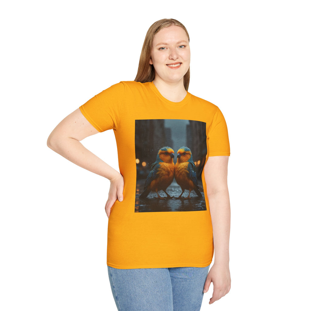 Colorful Parrot Love Tee – Nature Summer Shirt
