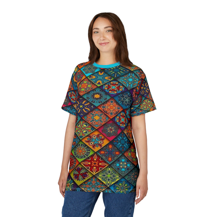 Patterned Unisex Casual Tee