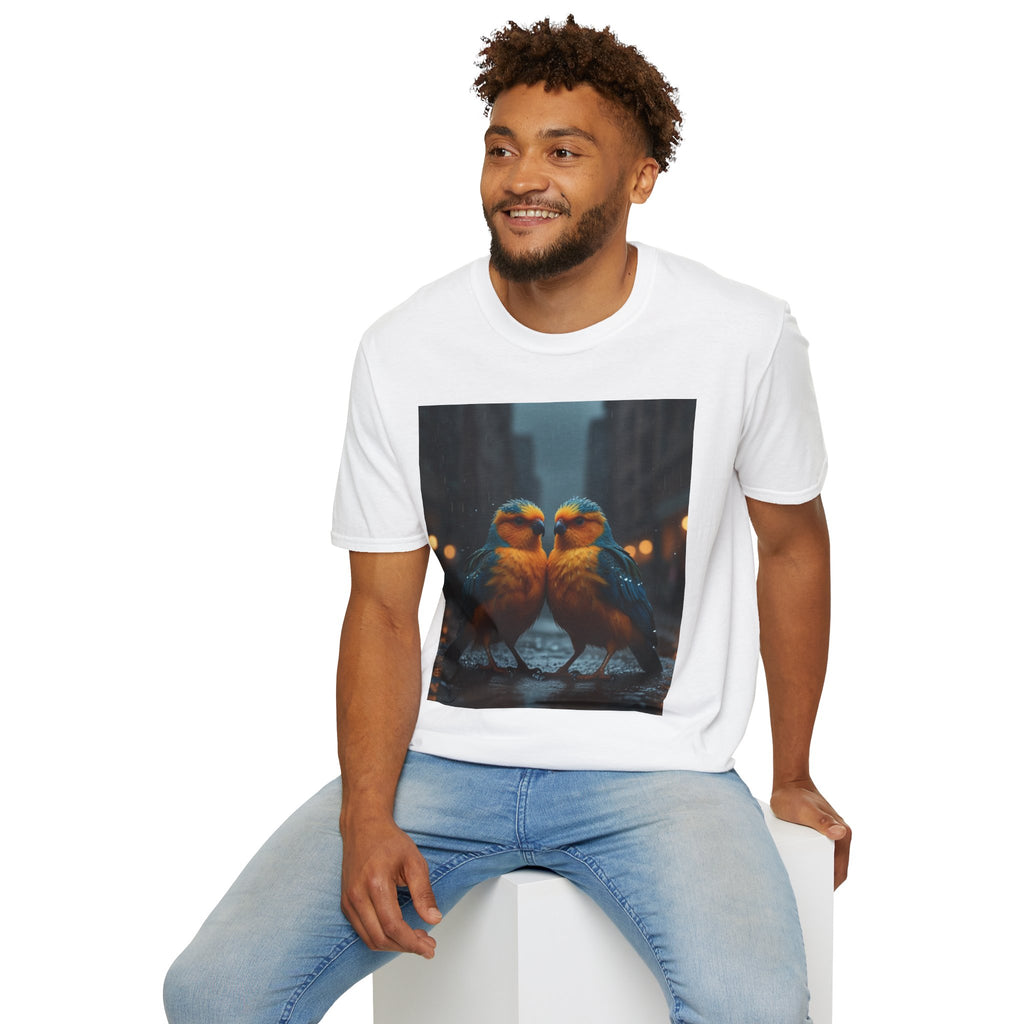 Colorful Parrot Love Tee – Nature Summer Shirt