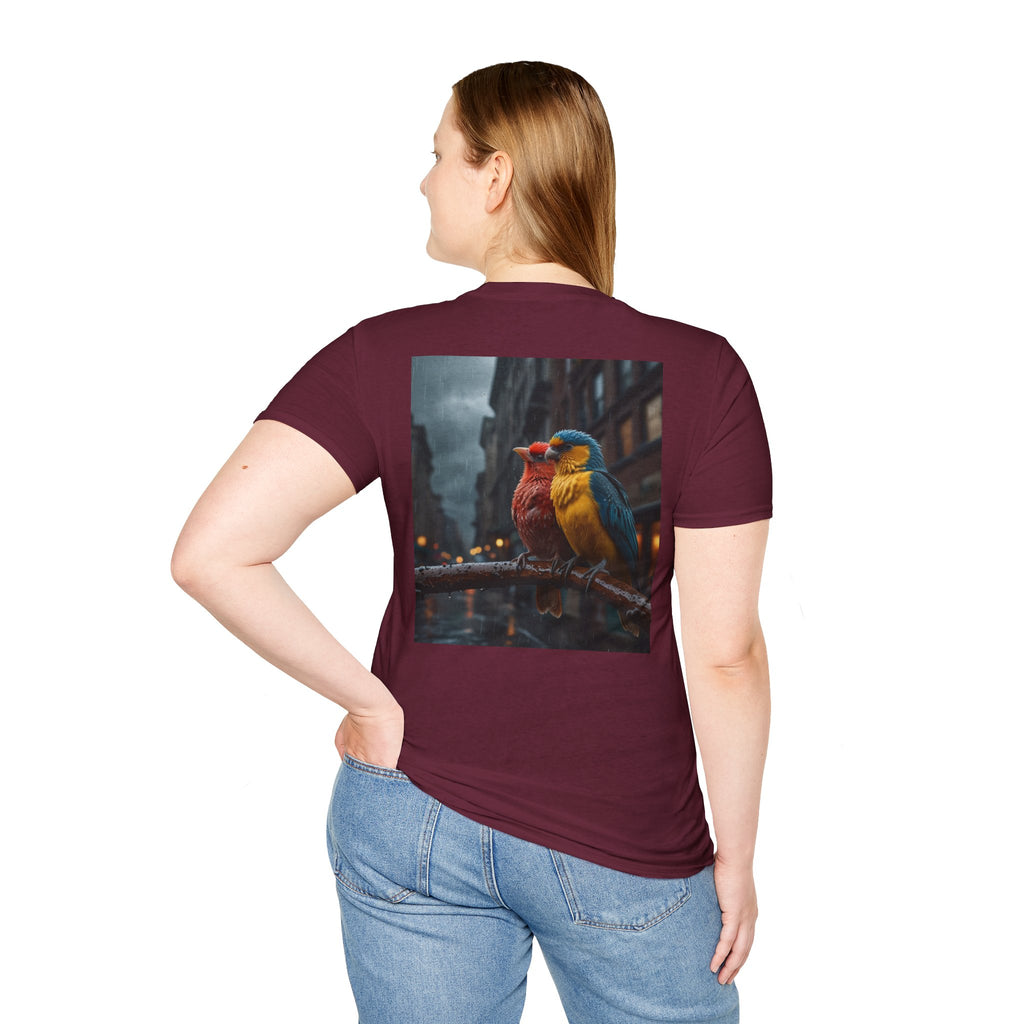 Colorful Parrot Love Tee – Nature Summer Shirt