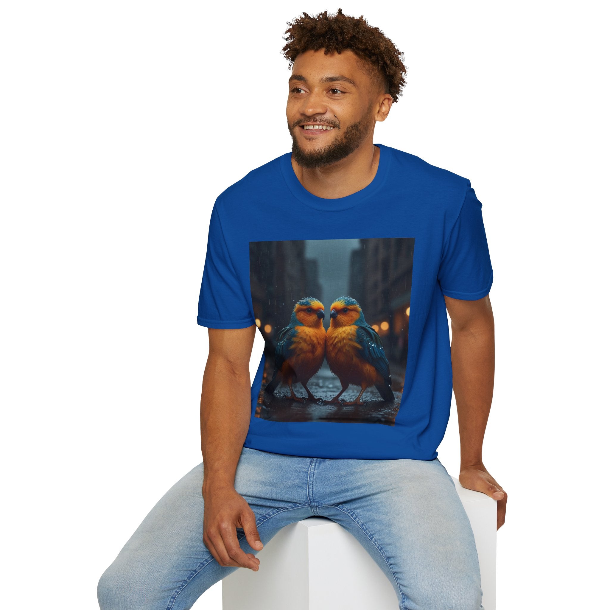 Colorful Parrot Love Tee – Nature Summer Shirt