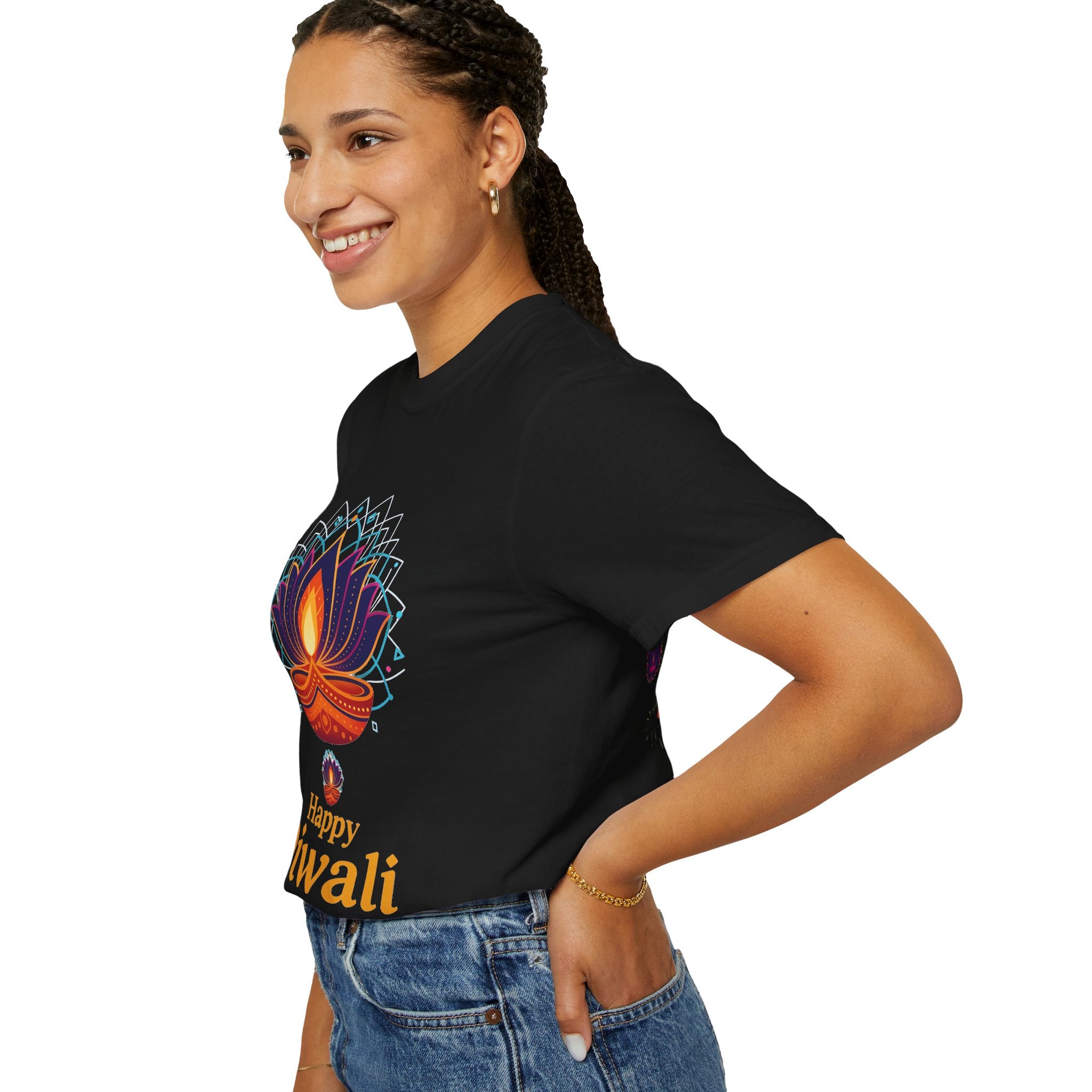 Diwali Celebration T-Shirt | Happy Diwali Unisex Garment-Dyed Tee | Festival Apparel Gift