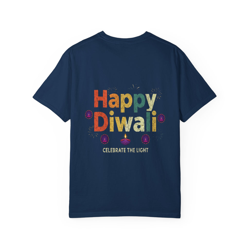 Diwali Celebration T-Shirt | Happy Diwali Unisex Garment-Dyed Tee | Festival Apparel Gift