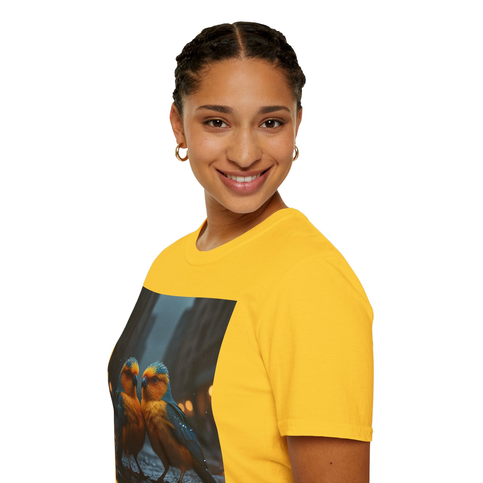 Colorful Parrot Love Tee – Nature Summer Shirt