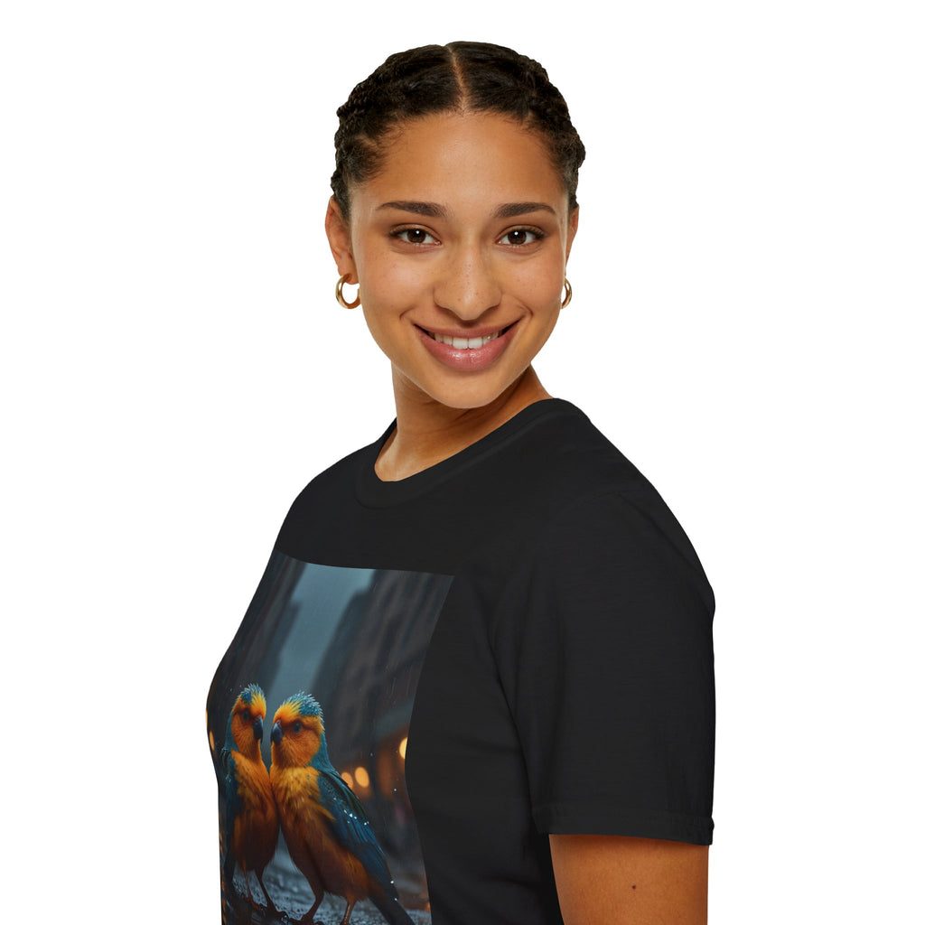 Colorful Parrot Love Tee – Nature Summer Shirt
