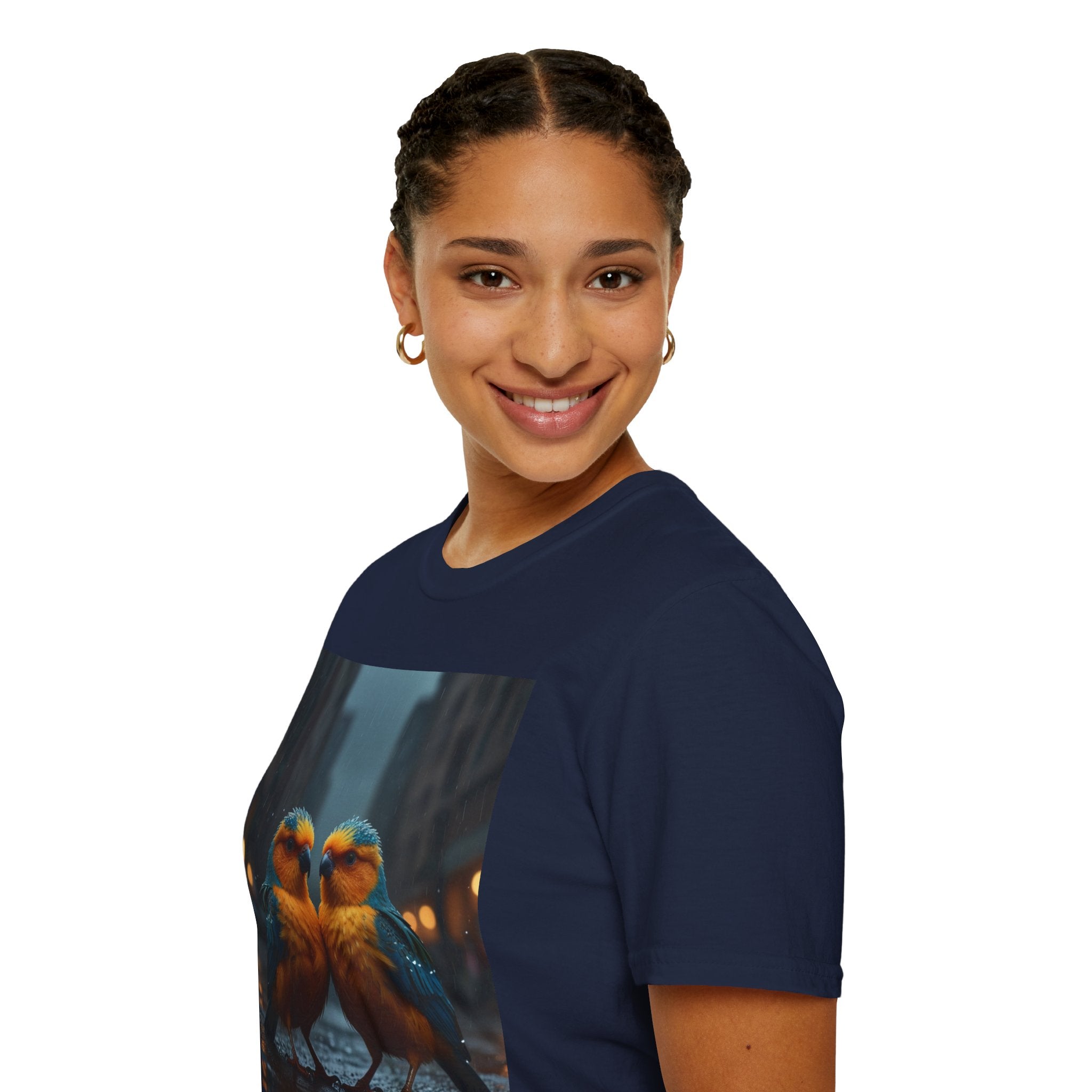 Colorful Parrot Love Tee – Nature Summer Shirt