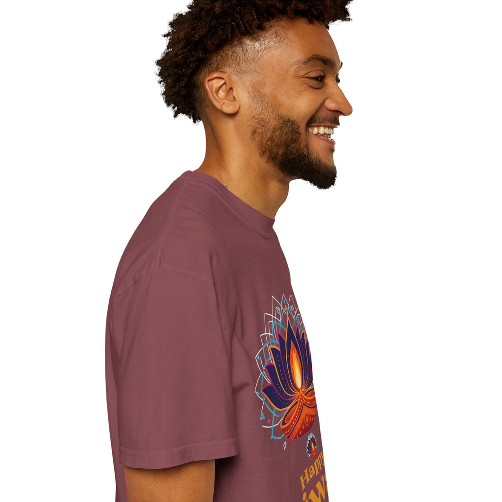 Diwali Celebration T-Shirt | Happy Diwali Unisex Garment-Dyed Tee | Festival Apparel Gift