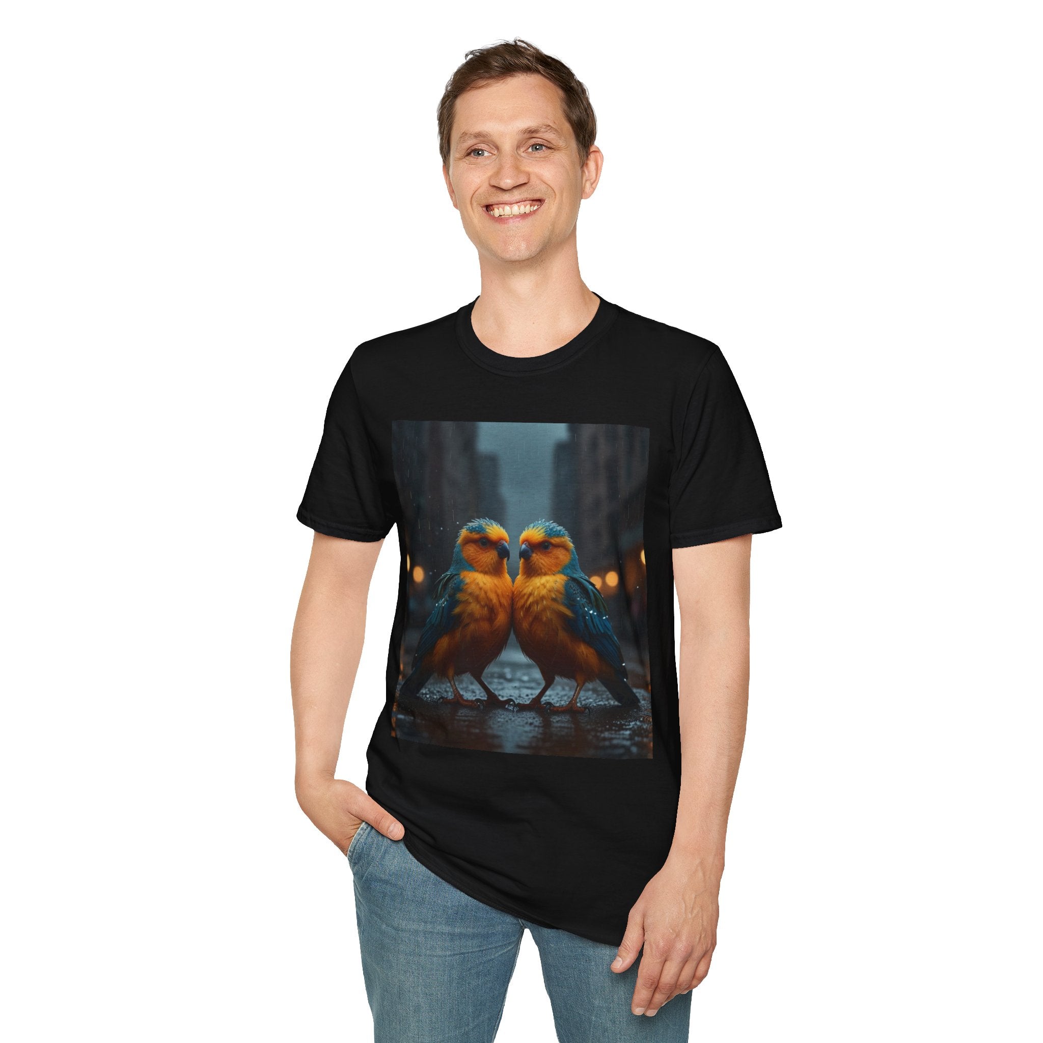 Colorful Parrot Love Tee – Nature Summer Shirt