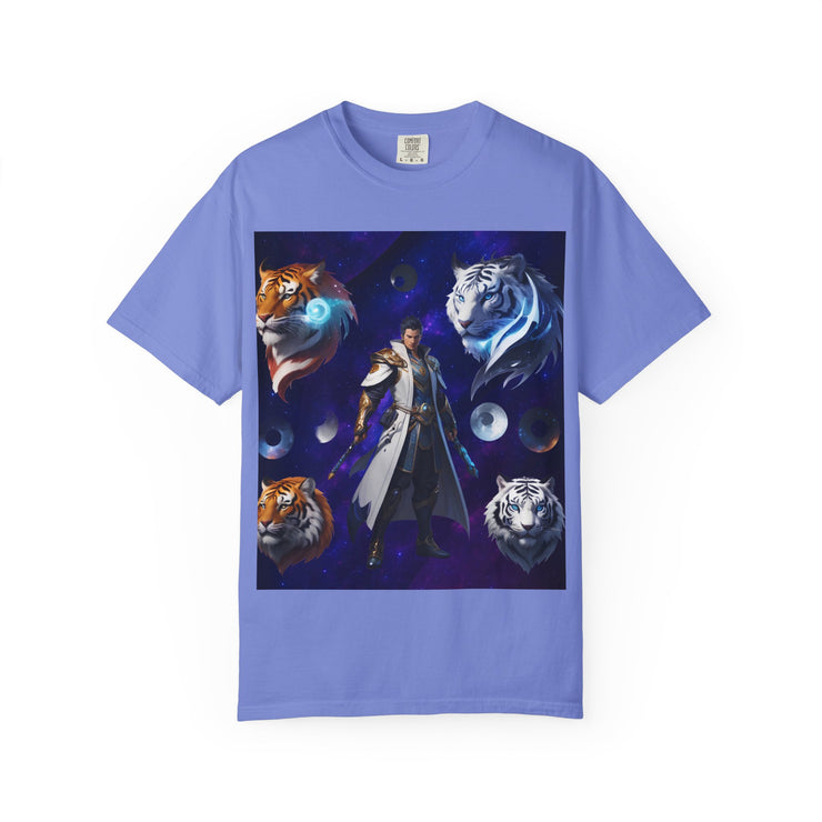 Fantasy-Themed Garment-Dyed Tee – Majestic Creature Shirt