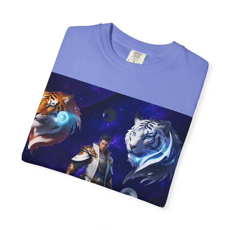 Fantasy-Themed Garment-Dyed Tee – Majestic Creature Shirt