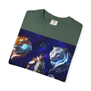 Fantasy-Themed Garment-Dyed Tee – Majestic Creature Shirt