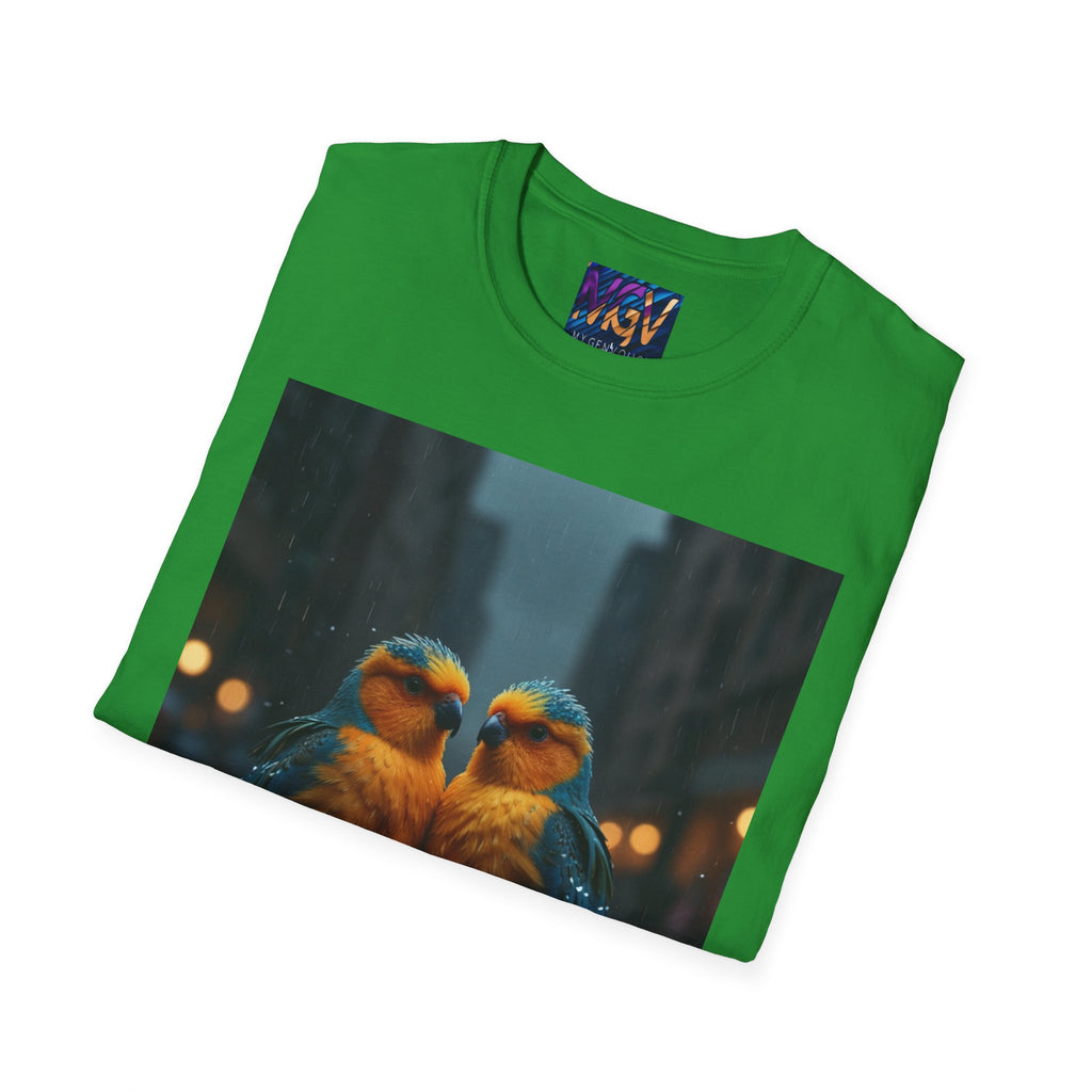 Colorful Parrot Love Tee – Nature Summer Shirt
