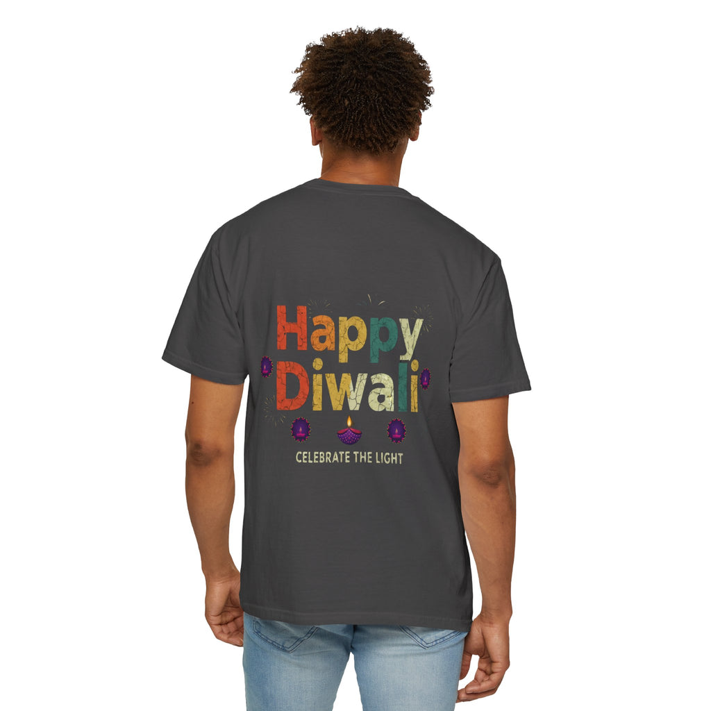 Diwali Celebration T-Shirt | Happy Diwali Unisex Garment-Dyed Tee | Festival Apparel Gift