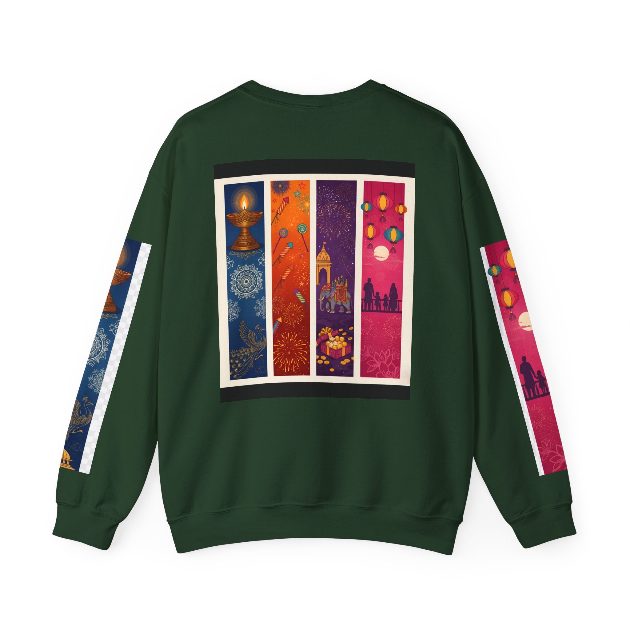 Colorful Festival Sweatshirt - Cozy Diwali Apparel.