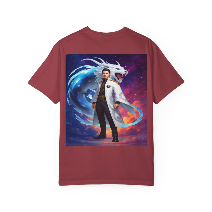 Fantasy-Themed Garment-Dyed Tee – Majestic Creature Shirt