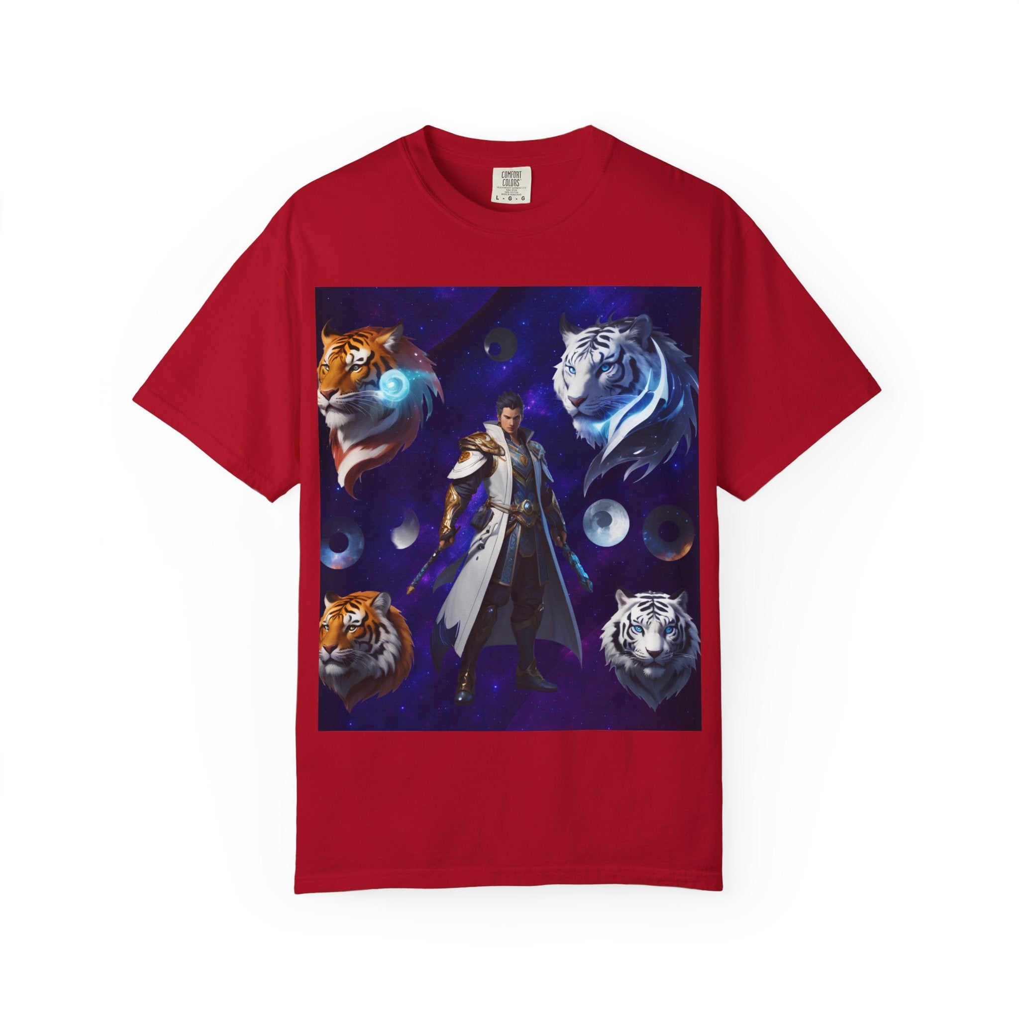 Fantasy-Themed Garment-Dyed Tee – Majestic Creature Shirt
