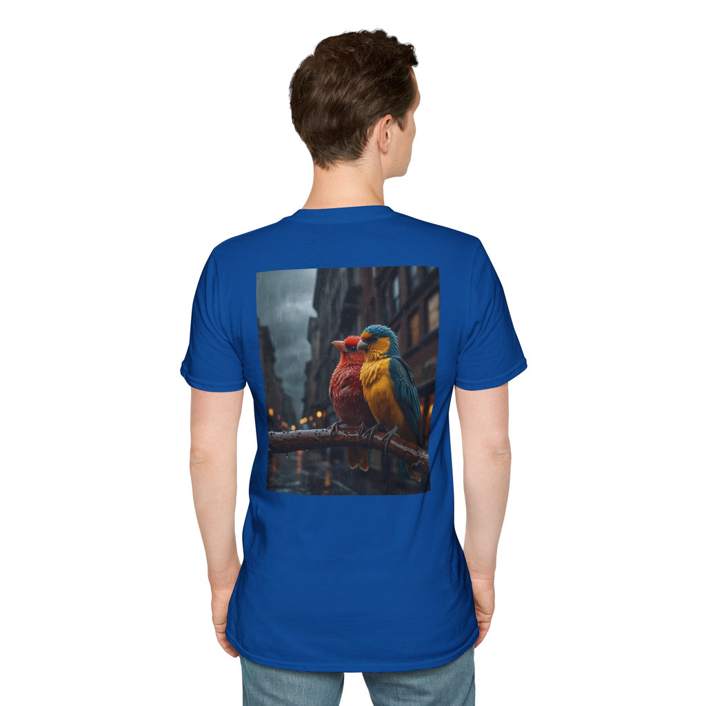 Colorful Parrot Love Tee – Nature Summer Shirt