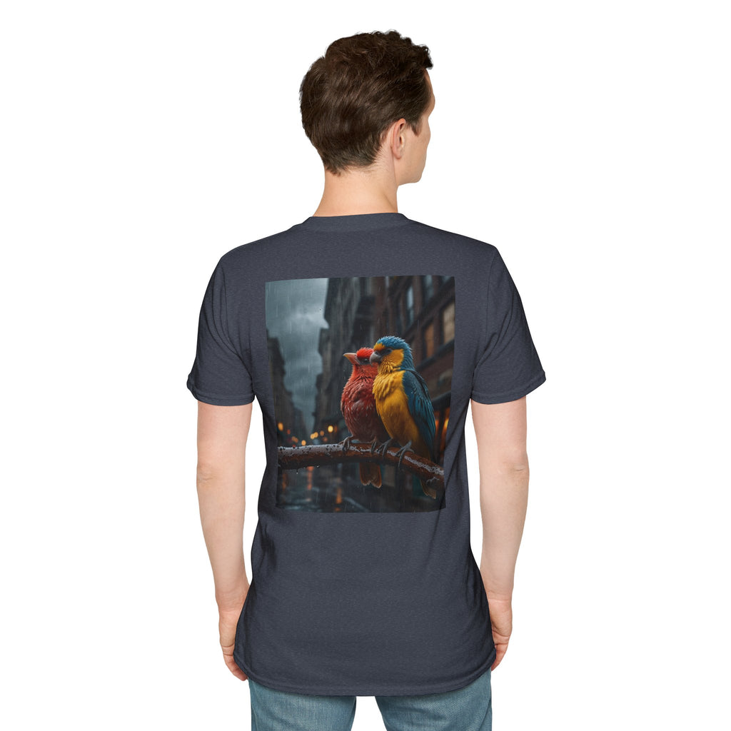 Colorful Parrot Love Tee – Nature Summer Shirt