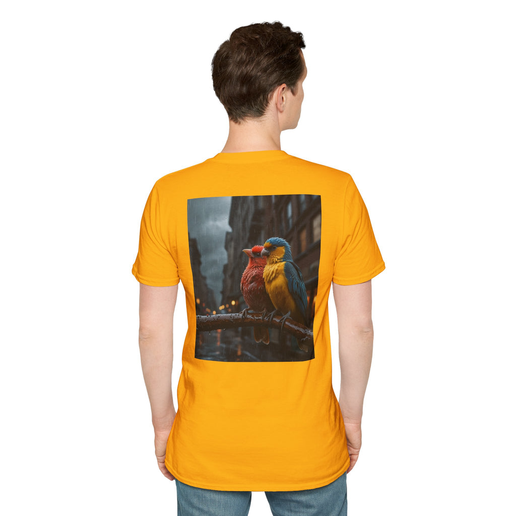 Colorful Parrot Love Tee – Nature Summer Shirt