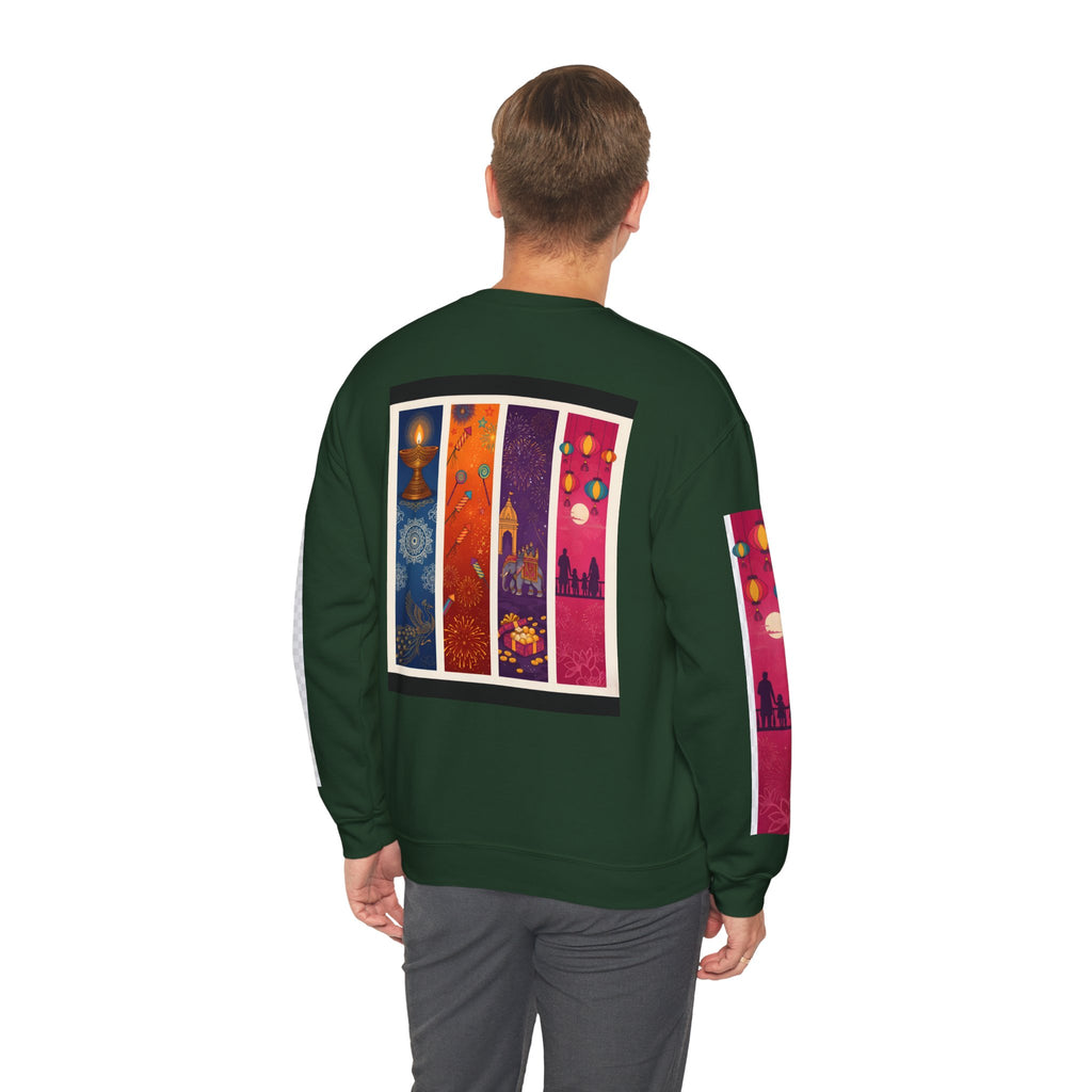 Colorful Festival Sweatshirt - Cozy Diwali Apparel.