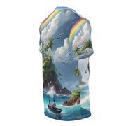 Tropical Romance Beach Tee – Summer Couple Shirt