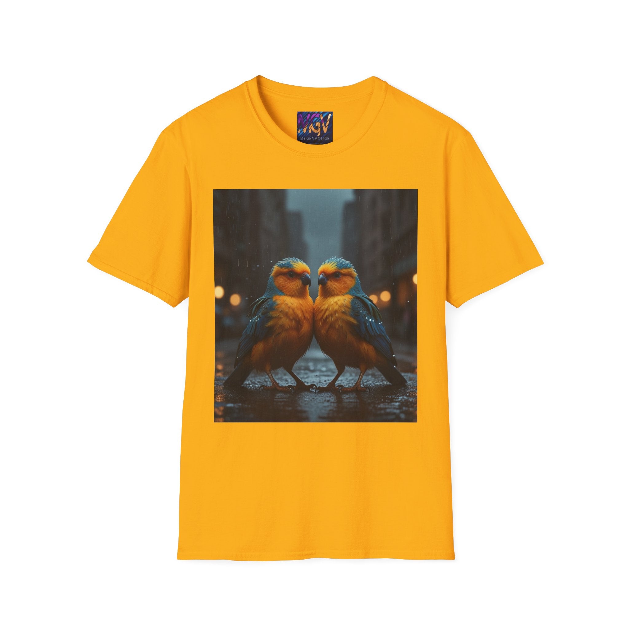 Colorful Parrot Love Tee – Nature Summer Shirt