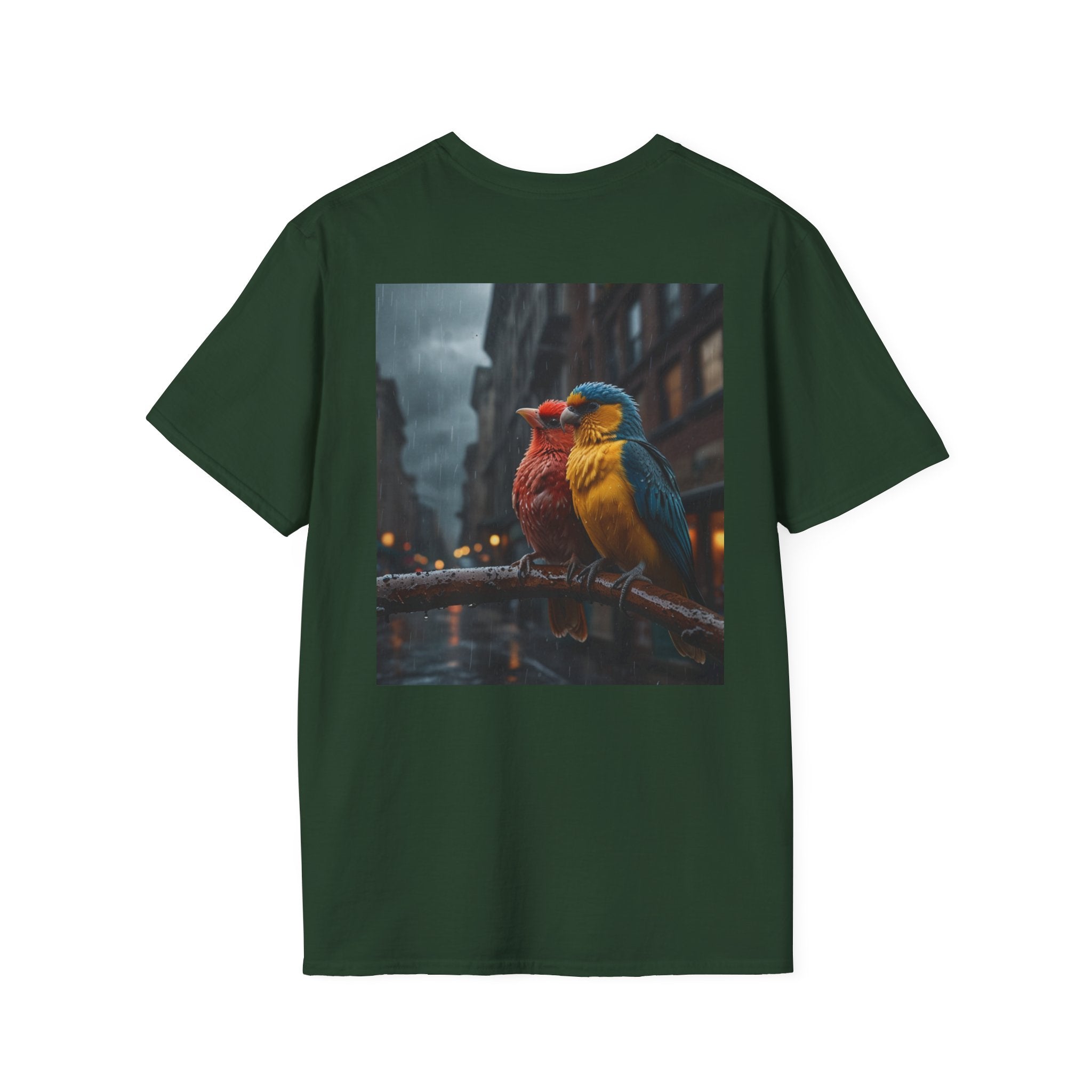 Colorful Parrot Love Tee – Nature Summer Shirt