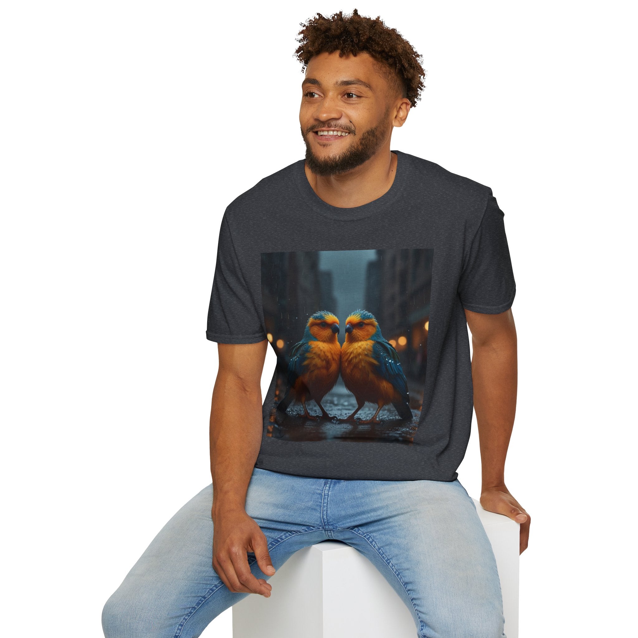 Colorful Parrot Love Tee – Nature Summer Shirt
