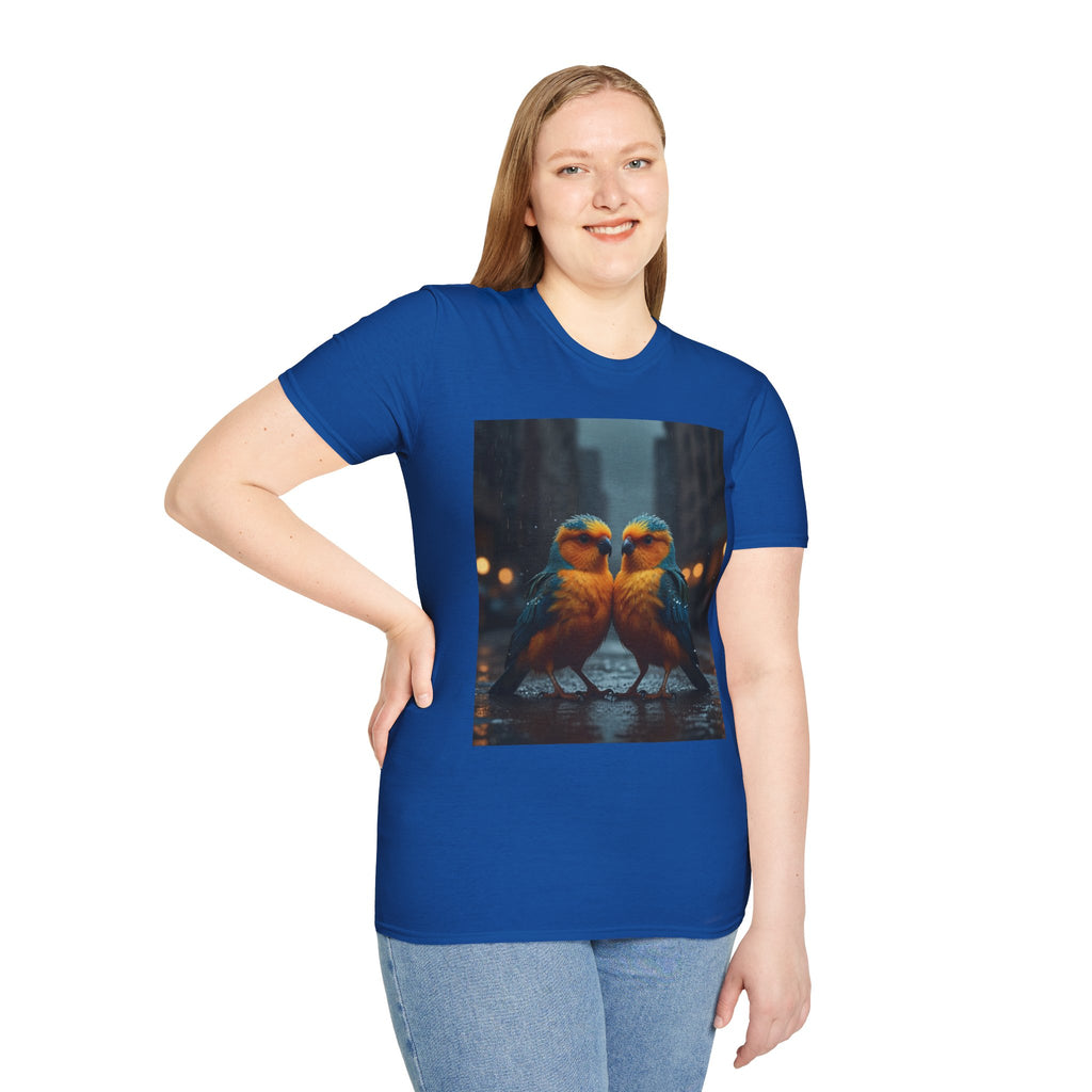 Colorful Parrot Love Tee – Nature Summer Shirt
