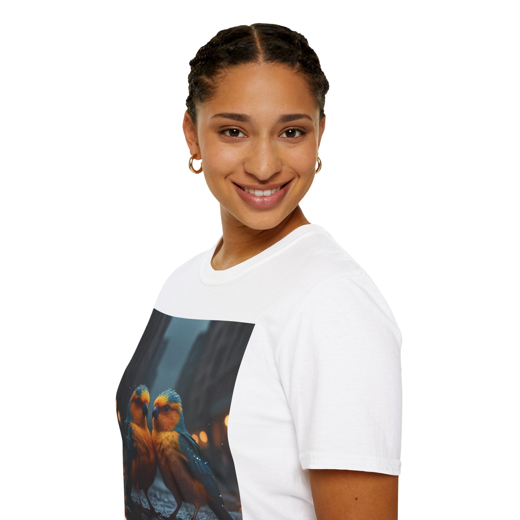 Colorful Parrot Love Tee – Nature Summer Shirt