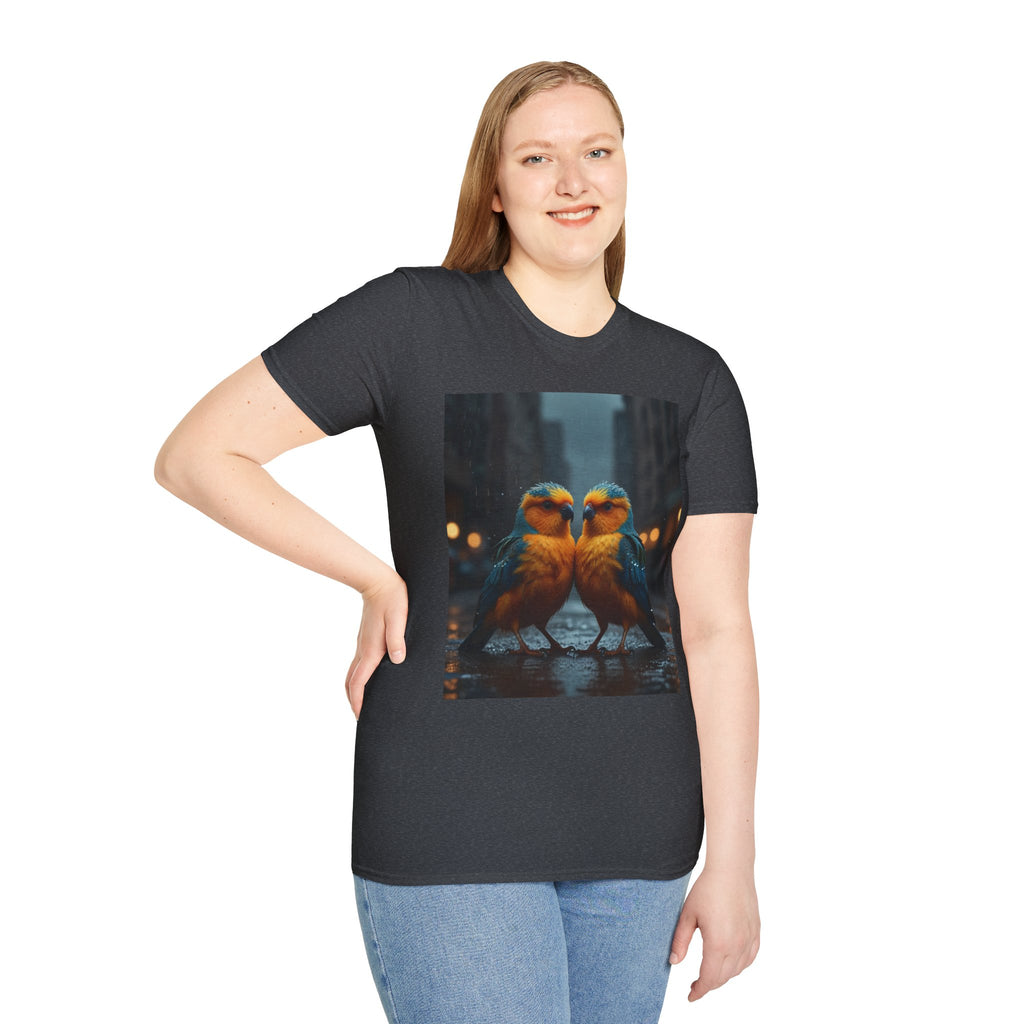 Colorful Parrot Love Tee – Nature Summer Shirt