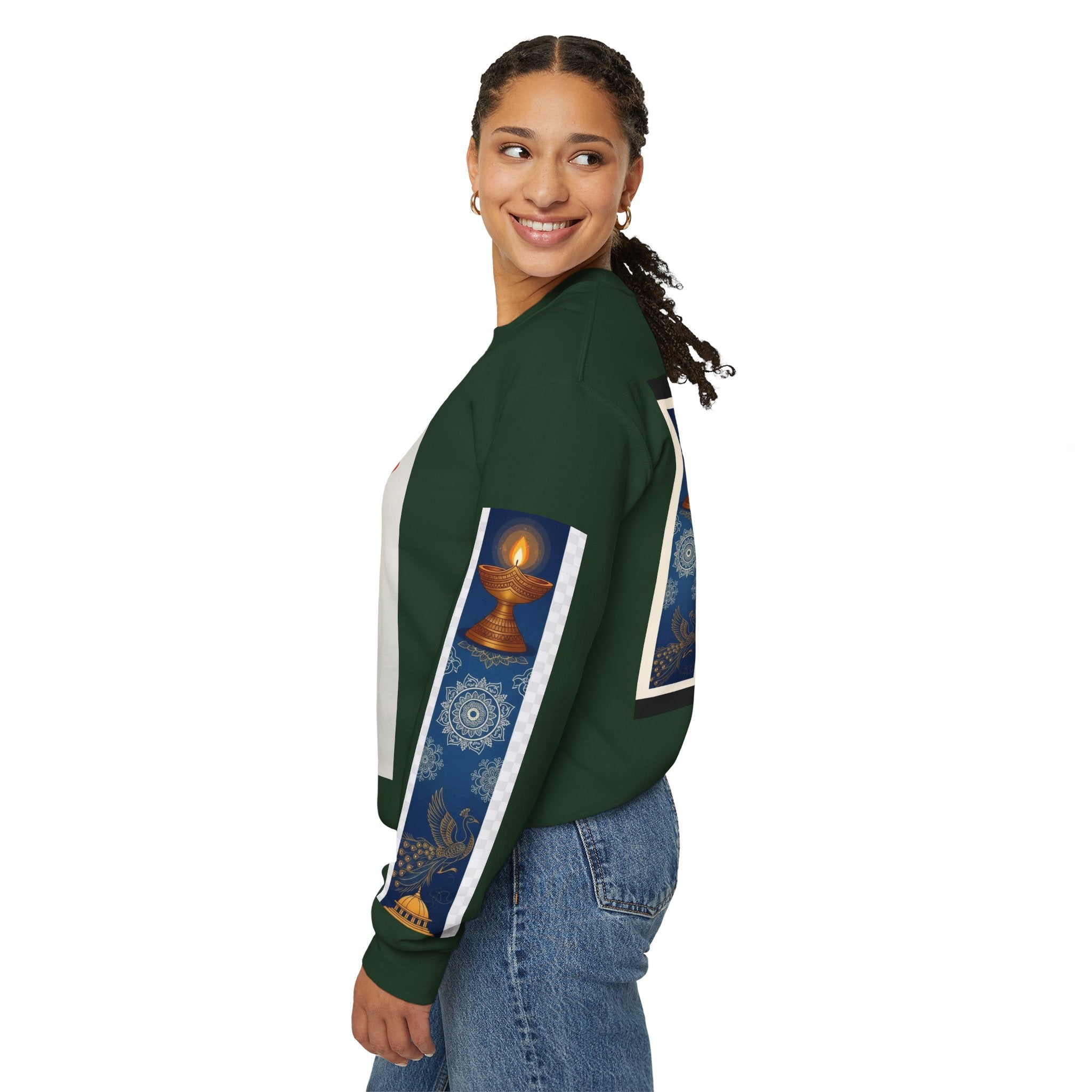 Colorful Festival Sweatshirt - Cozy Diwali Apparel.