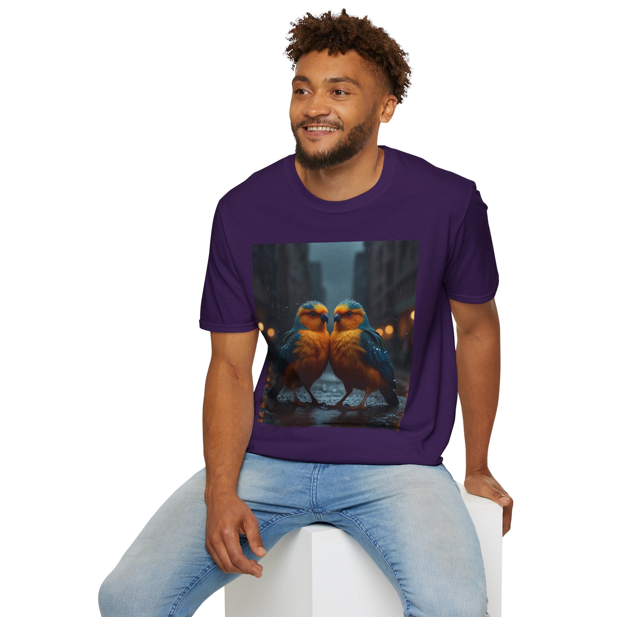 Colorful Parrot Love Tee – Nature Summer Shirt