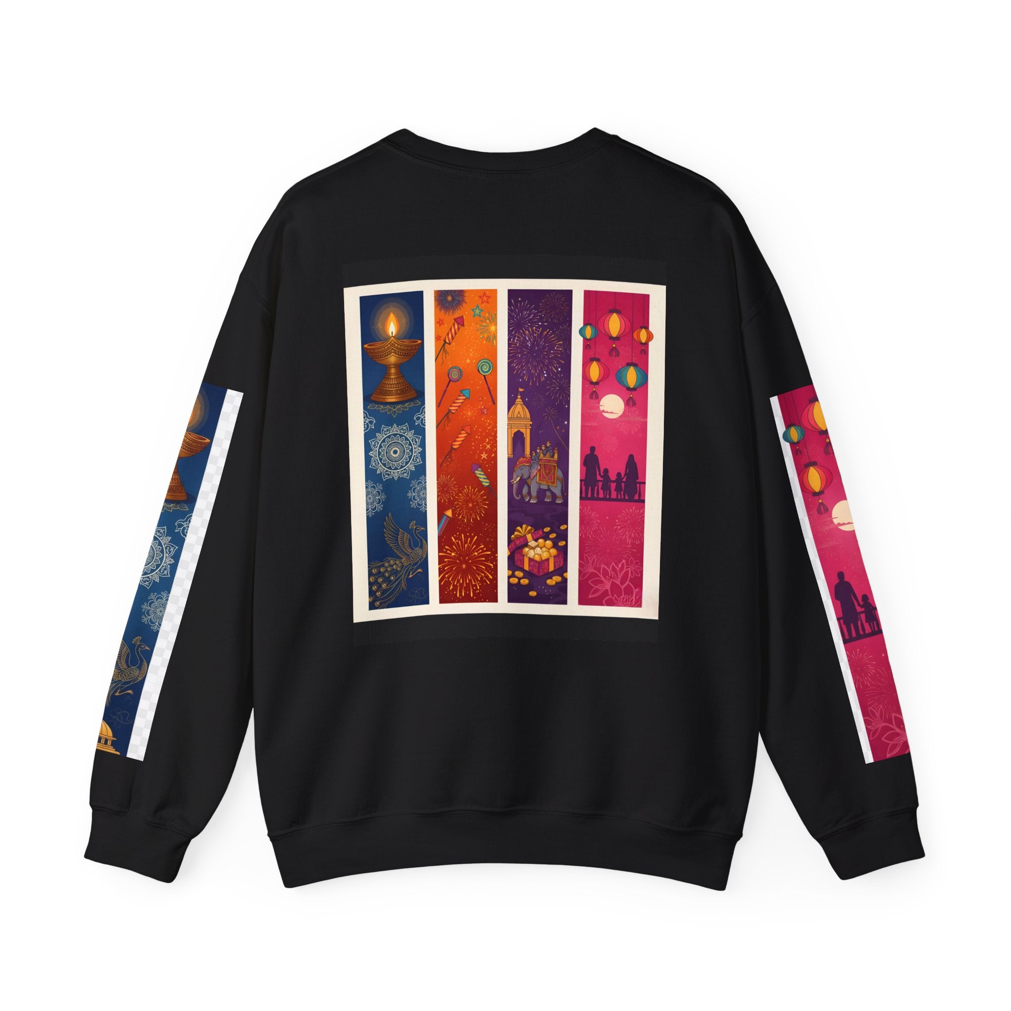 Colorful Festival Sweatshirt - Cozy Diwali Apparel.