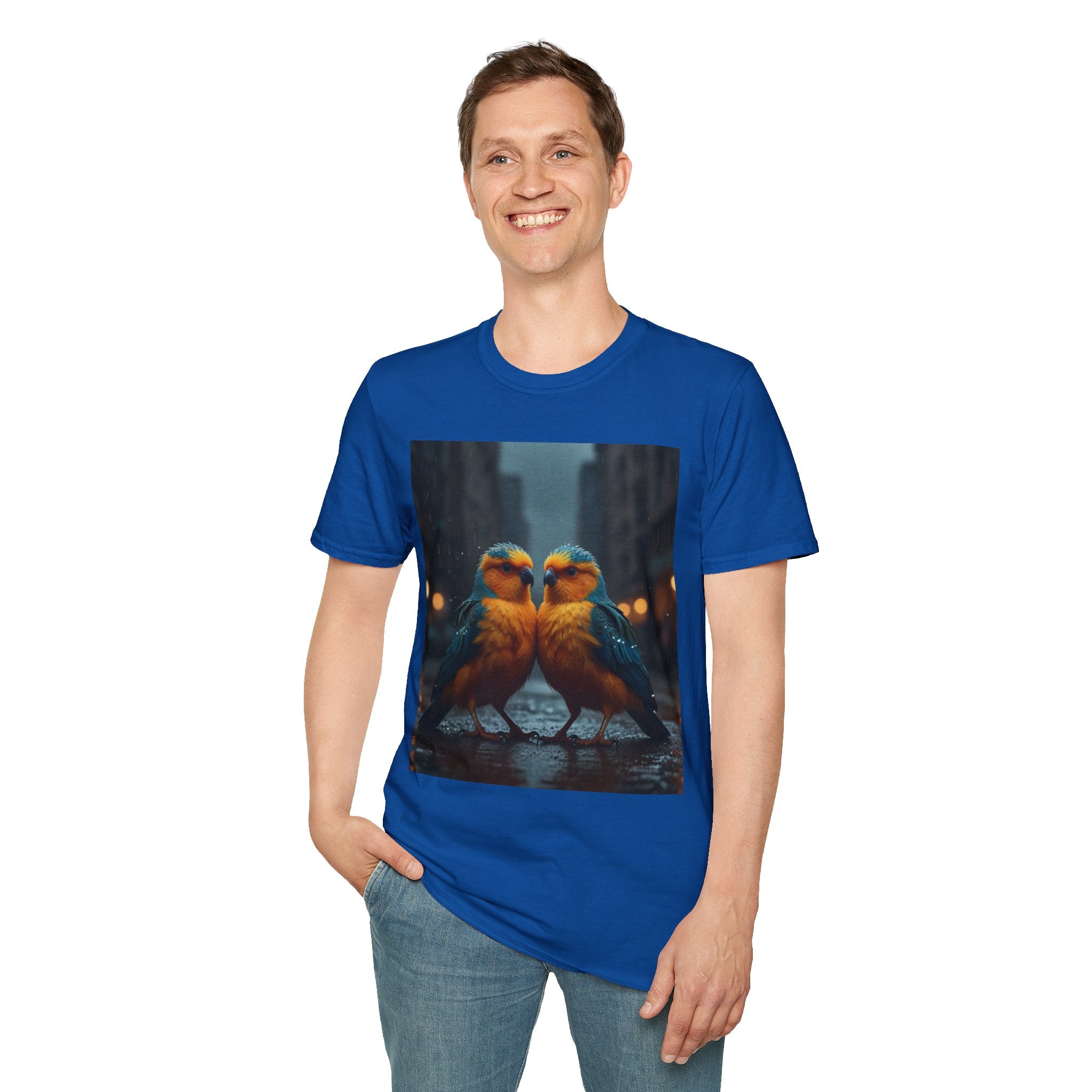 Colorful Parrot Love Tee – Nature Summer Shirt