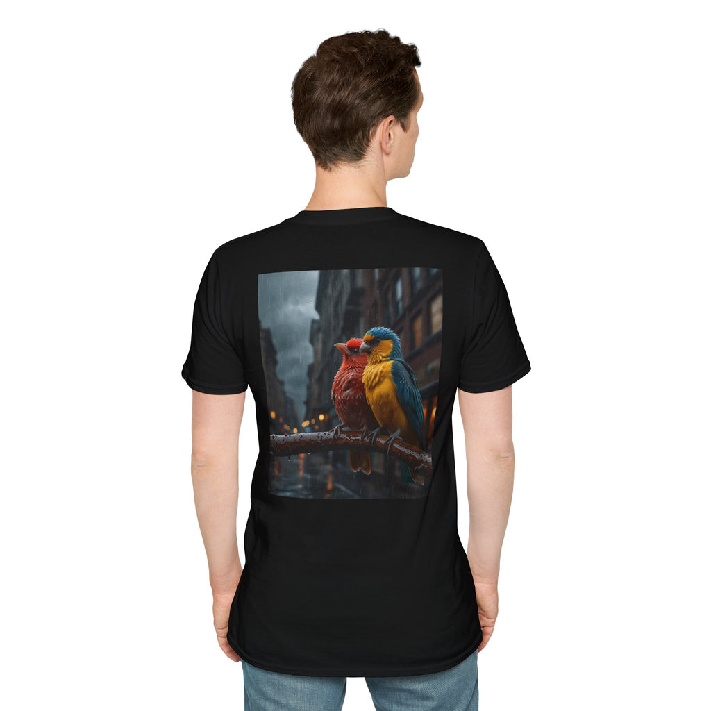 Colorful Parrot Love Tee – Nature Summer Shirt
