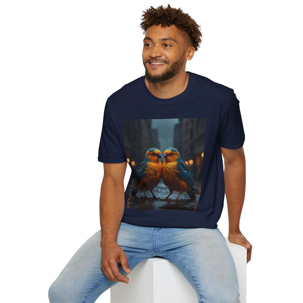 Colorful Parrot Love Tee – Nature Summer Shirt
