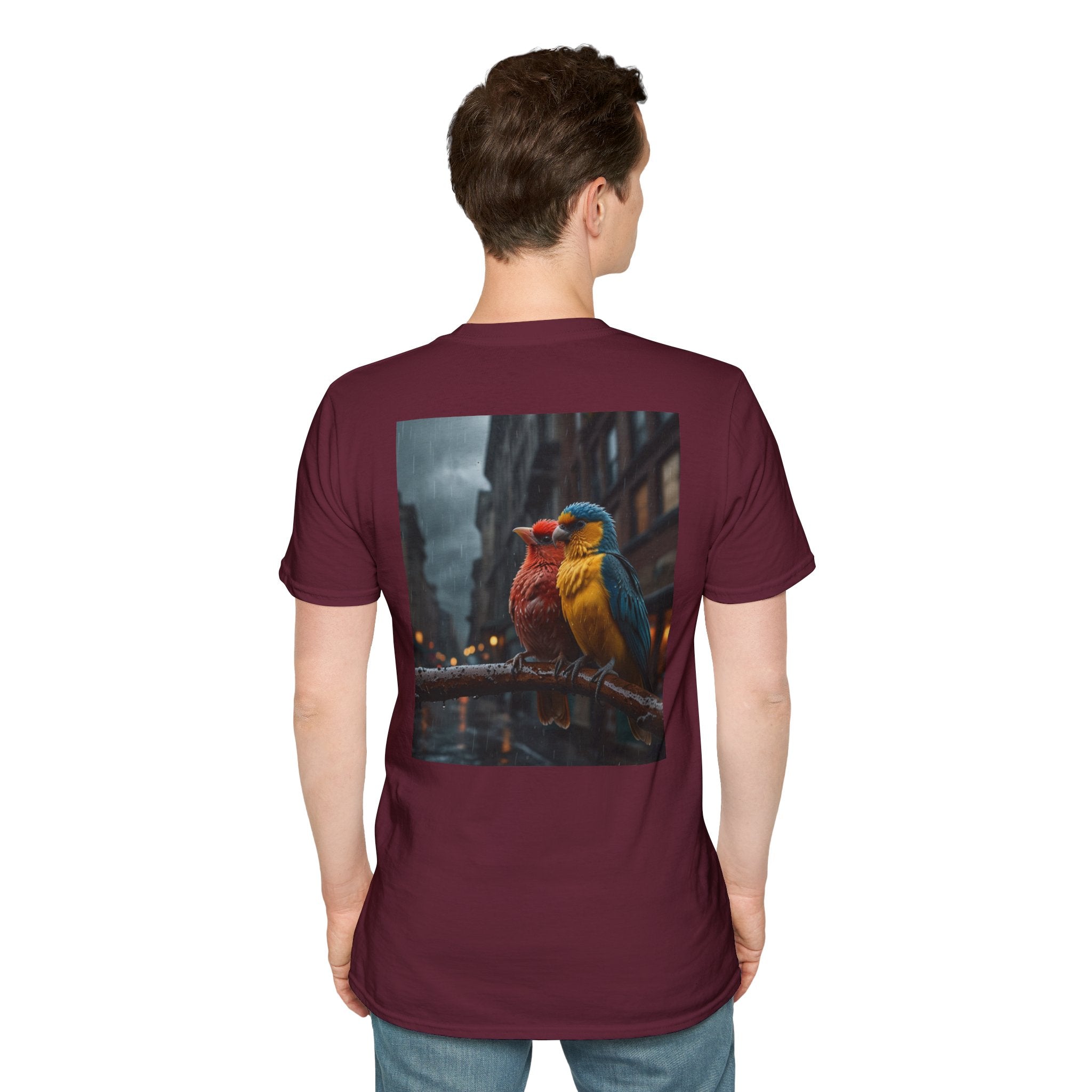 Colorful Parrot Love Tee – Nature Summer Shirt